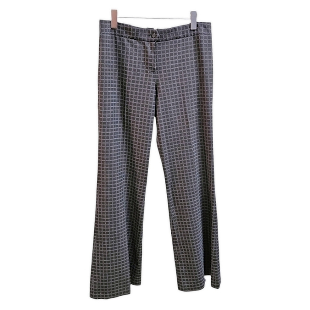 VTG Diane Von Furstenberg Wool Blend Dress Pants Womens 8 Gray Business Career